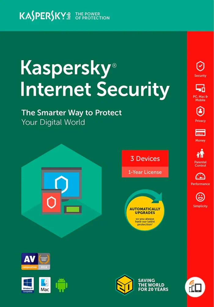 Kaspersky Internet Security Multi-Device 3-Devices 1 jaar